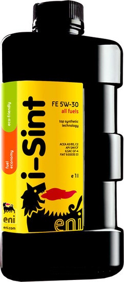 Масло моторное синтетическое - ENI i-Sint FE 5W-30 1л